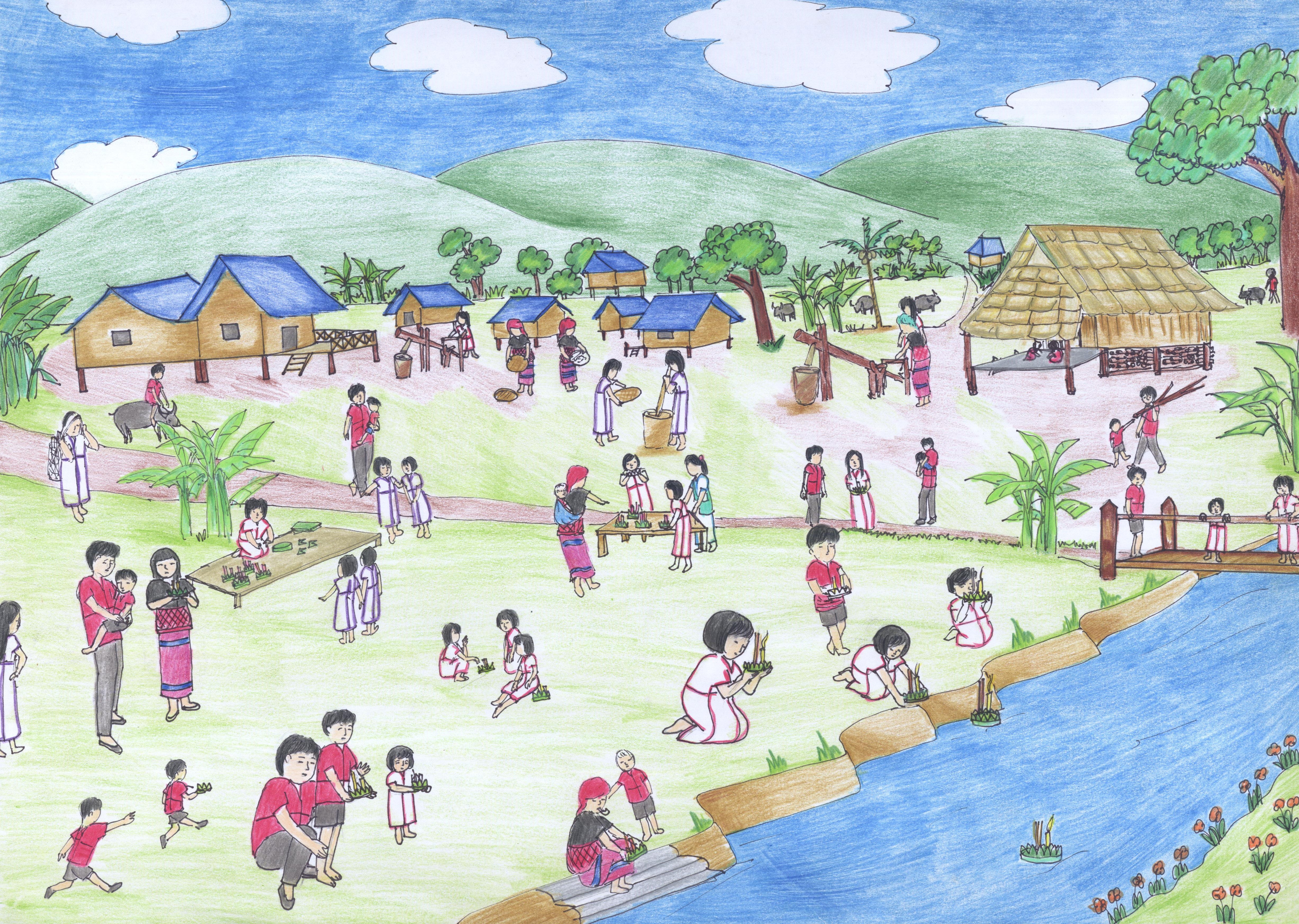 โรคติดต่อ  ลอยกระทง  ตำข้าว